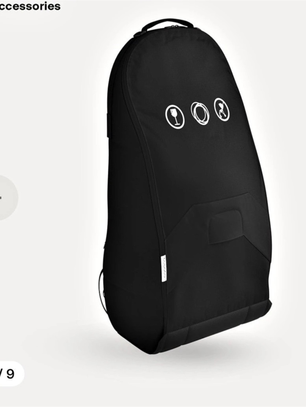 Bugaboo Compact Transport Bag Black Travel Bag